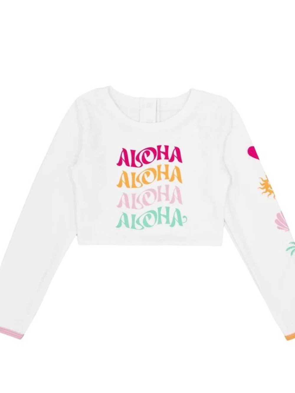 Feather 4 Arrow girls swim top Aloha